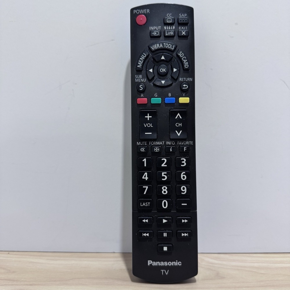 Panasonic TV N2QAYB000485 Remote Control Untested (was my personal remote)